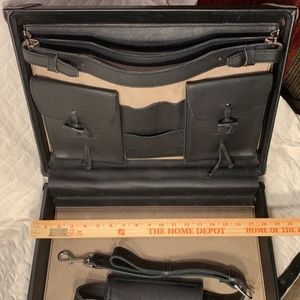 hard sided leather briefcase